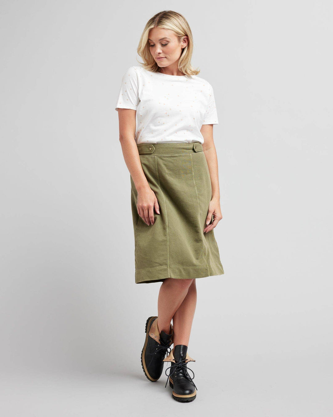 Presley Cotton Midi Skirt