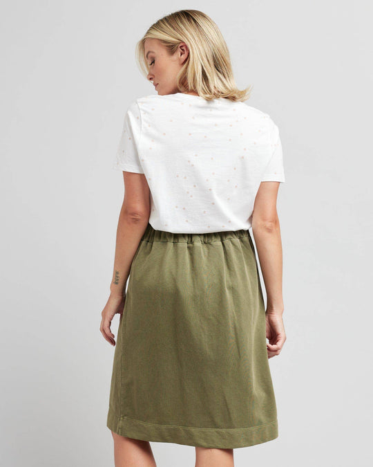 Presley Cotton Midi Skirt