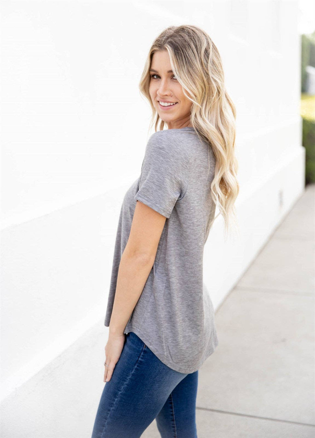 Mesh V-neck Bliss Top