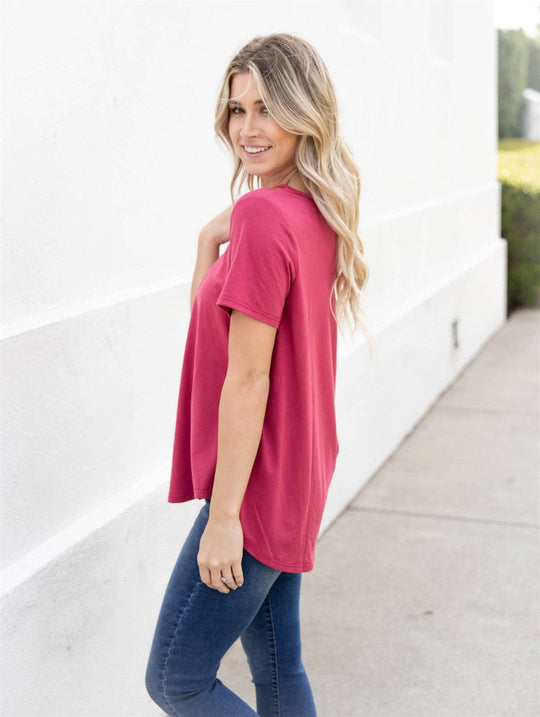 Mesh V-neck Bliss Top