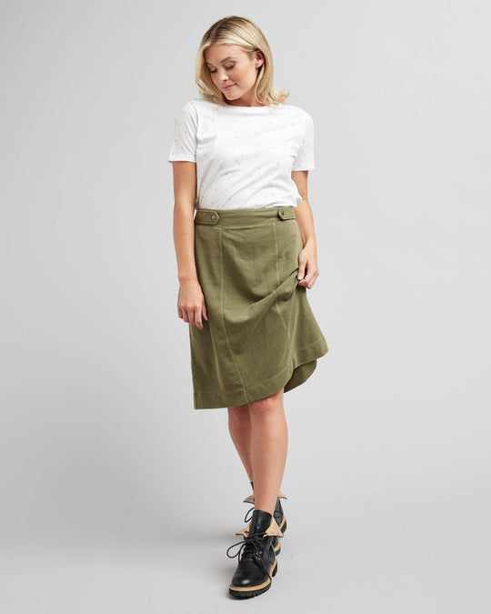 Presley Cotton Midi Skirt