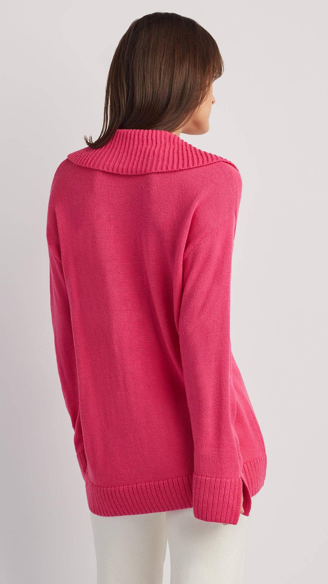 Addison Polo Sweater Top V-Neck