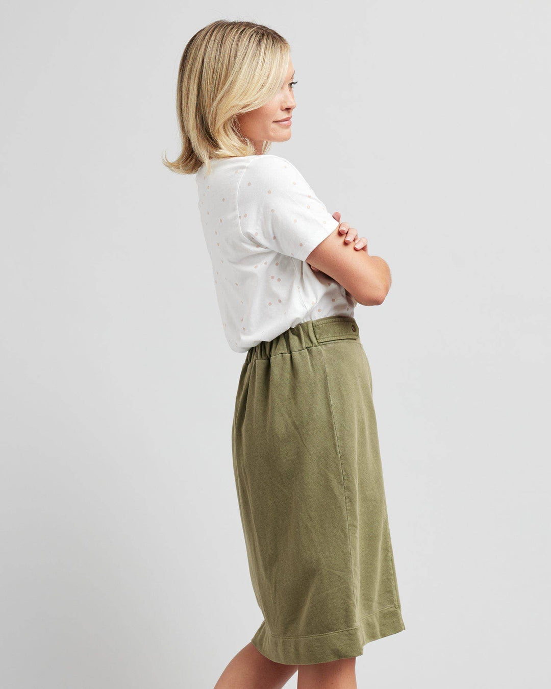 Presley Cotton Midi Skirt