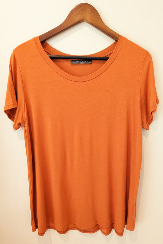 Everyday Tee Solid Round Neck Fall Colors - Best Sellers!