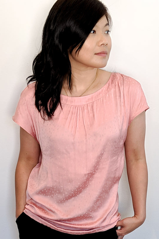 Ihchilla Coral Almond Dot Blouse