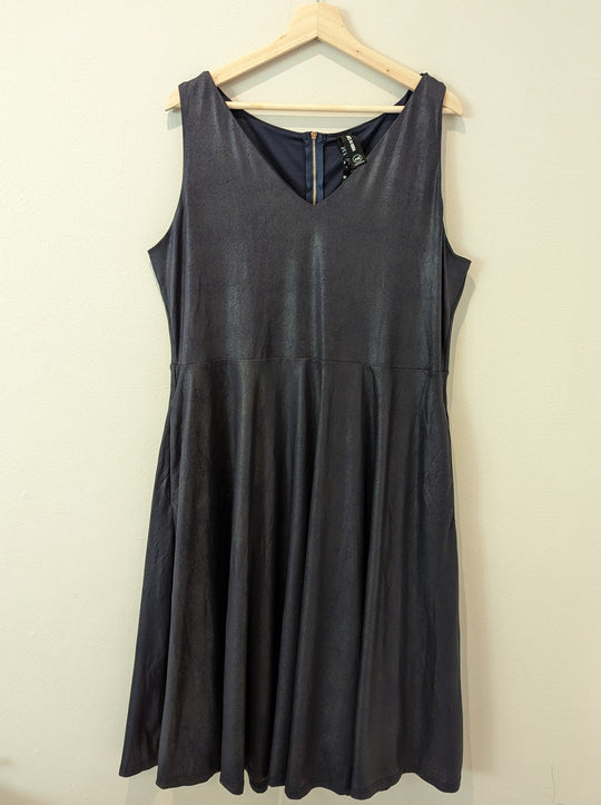 Fit & Flare Dress Faux Leather Last ones!