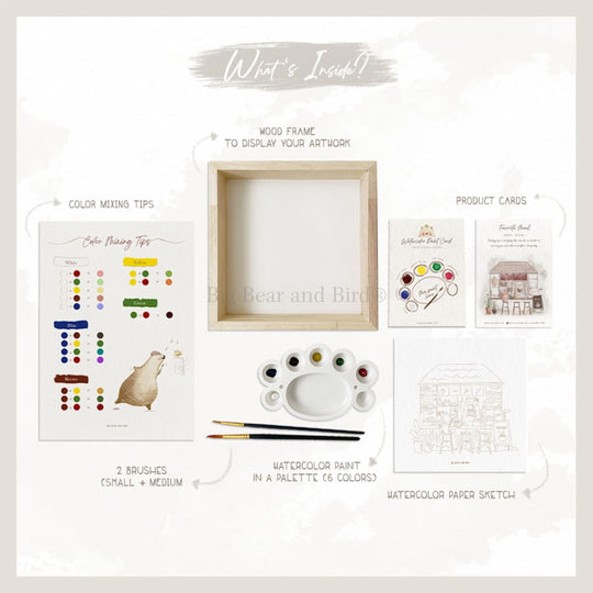 Painting Kit with Big Bear and Bird