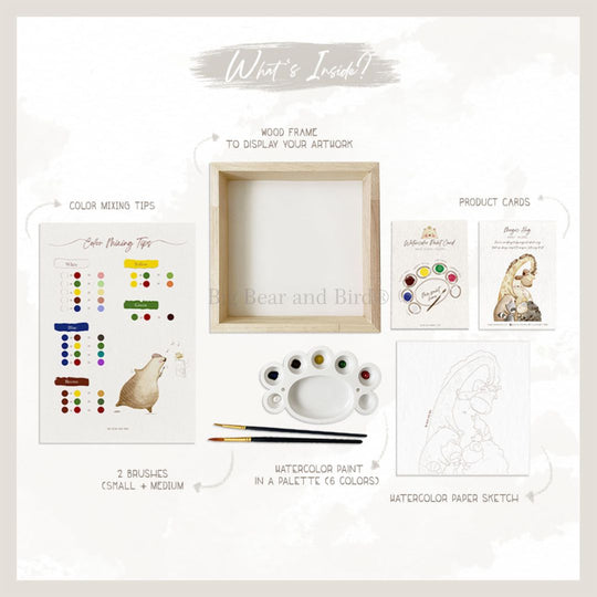 Painting Kit with Big Bear and Bird