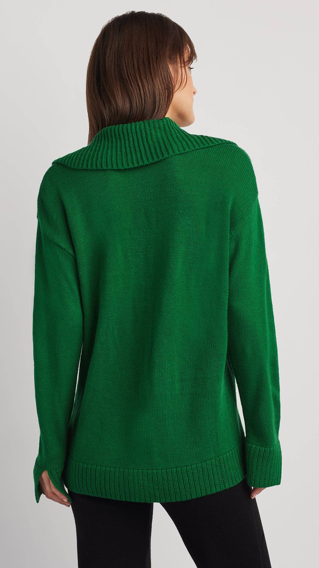 Addison Polo Sweater Top V-Neck