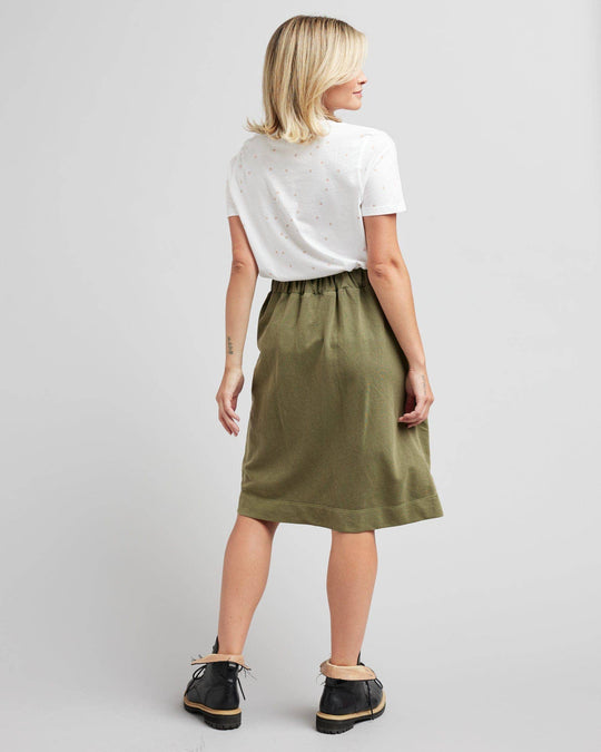 Presley Cotton Midi Skirt