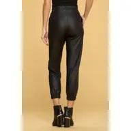 Faux Leather Pants with pockets