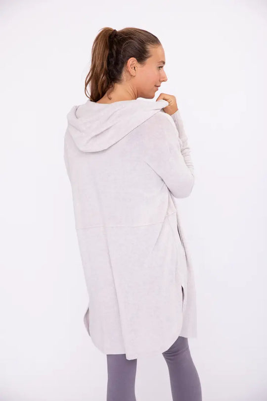 Hooded Cardigan with Side Pockets