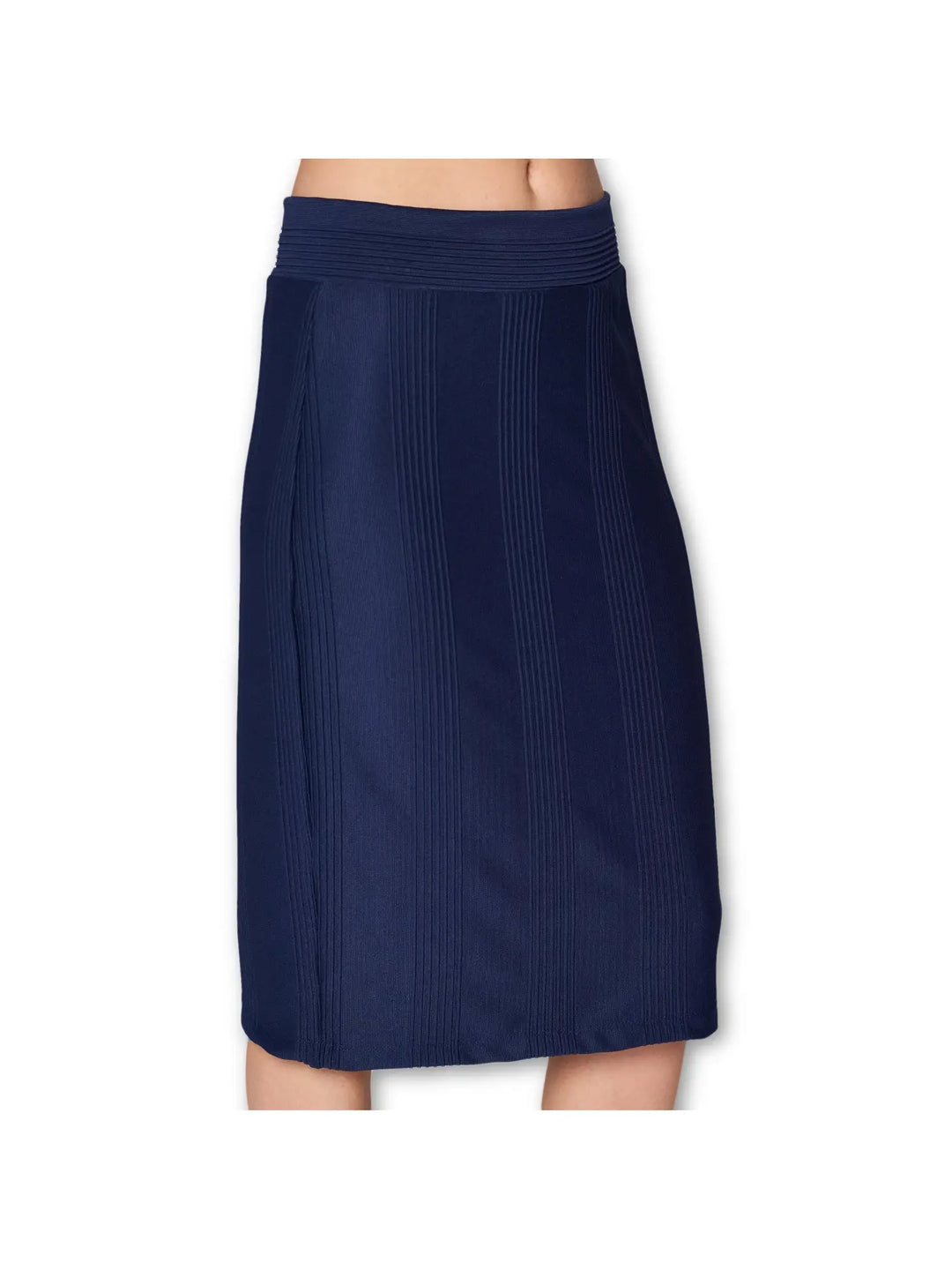 Pencil Skirt High Waist Knit Office Stretch