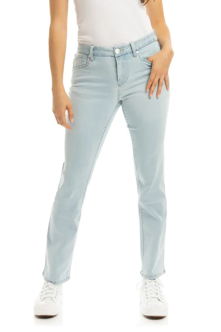 Sheila Better Butter Mid Rise Slim Straight Jeans in Samson Color 30" inseam