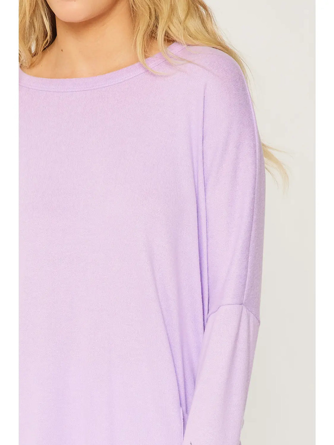 Urban Pullover in Lavender Soft Light Hacci