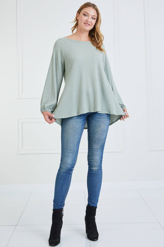 Waffle Knit Longsleeve top