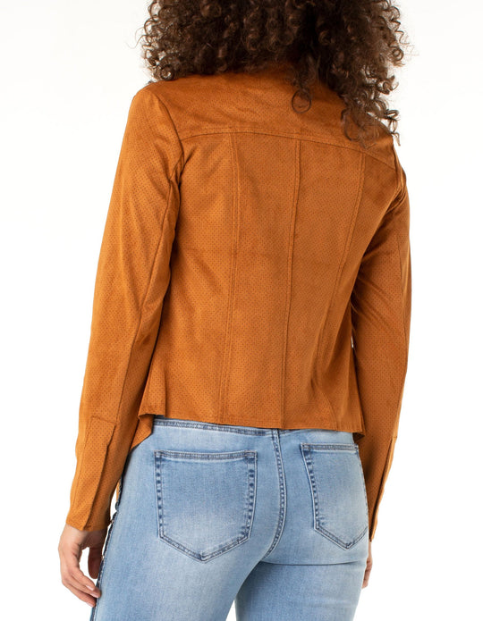 Draped Suede Jacket size Medium Last one!