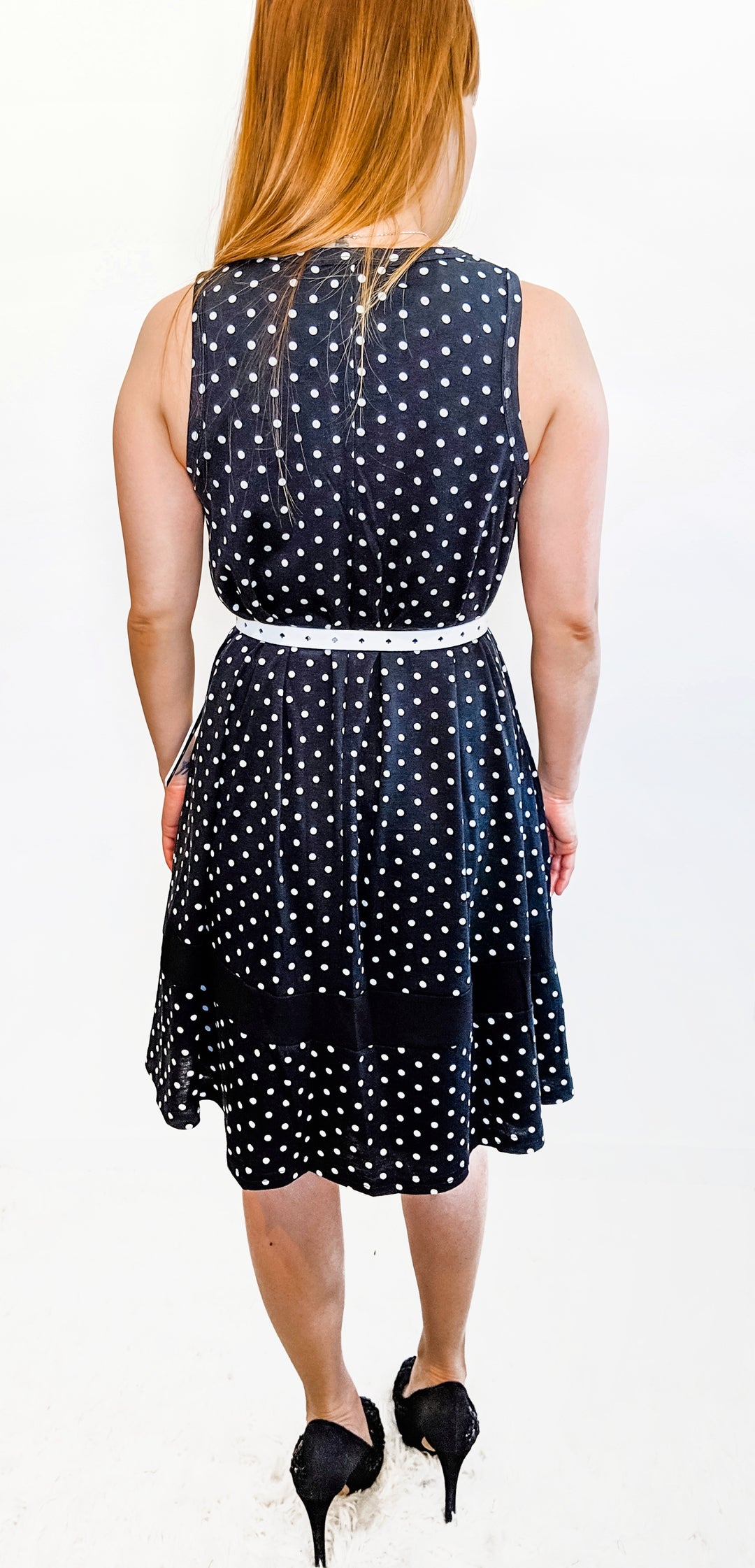 Sleeveless Swing Dress Polka Dot Last ones!