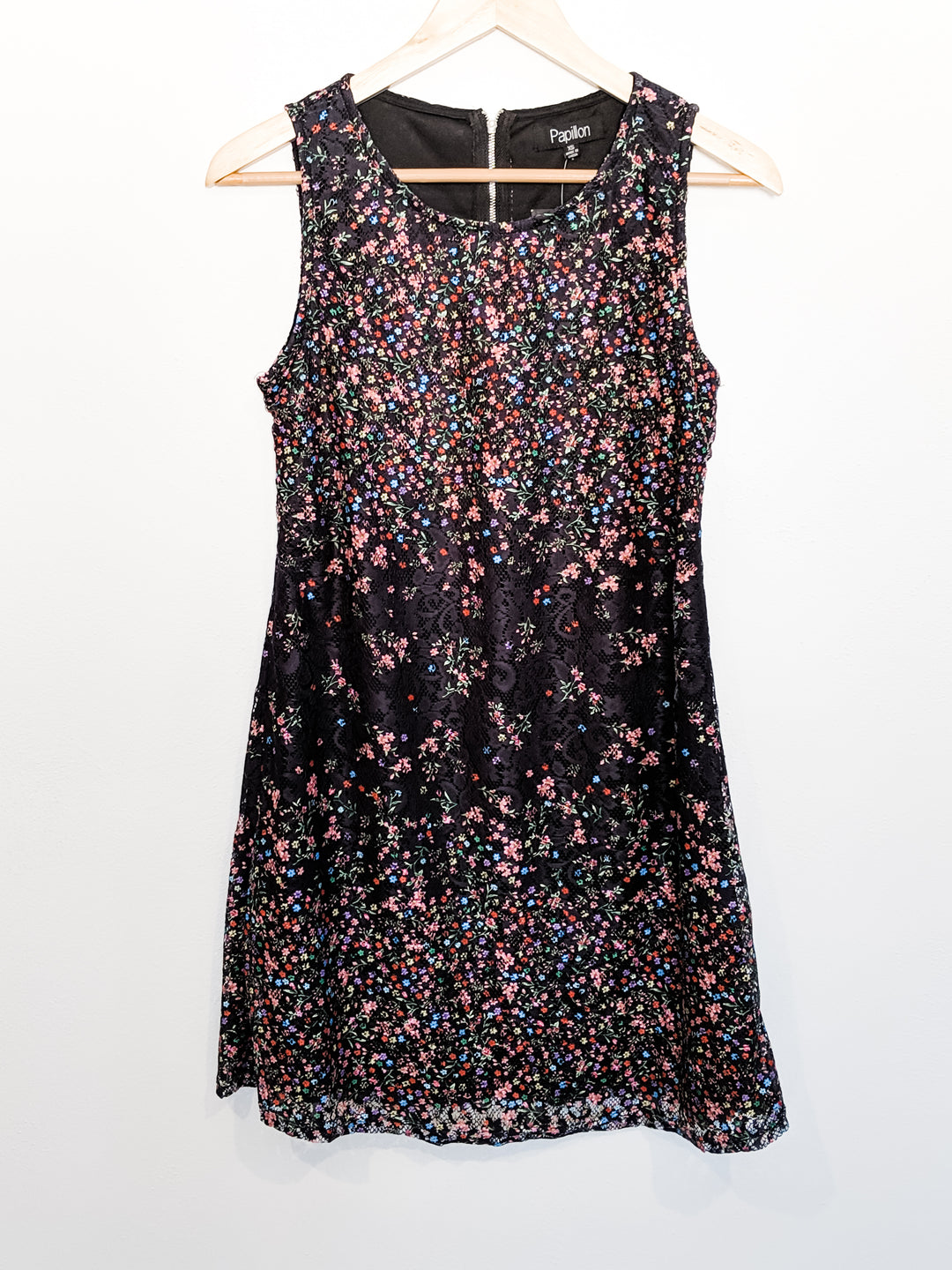 Ditsy Floral Lace Shift Dress Sleeveless Last ones!