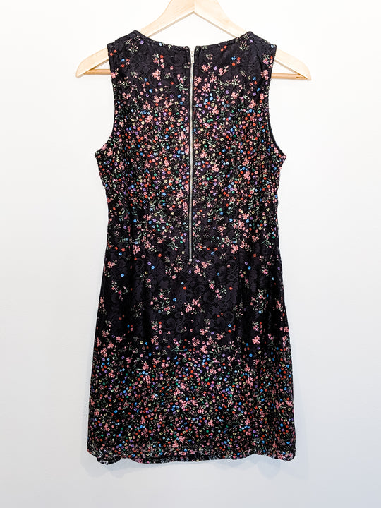 Ditsy Floral Lace Shift Dress Sleeveless Last ones!