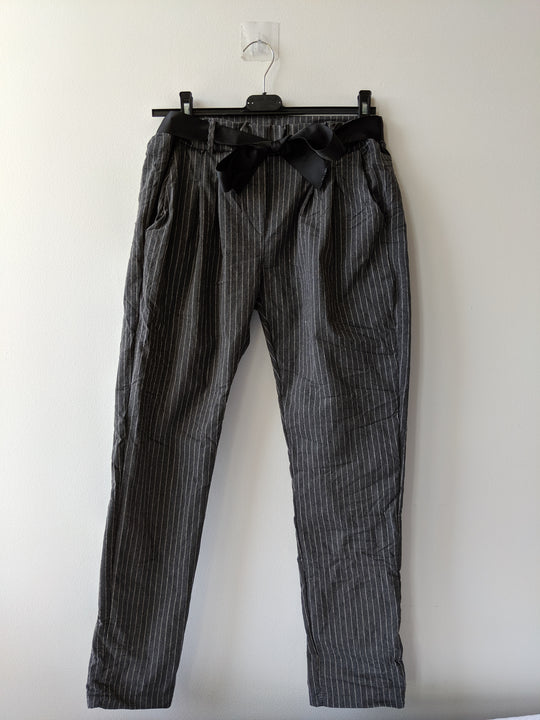 Crinkle Crop Pants with Ribbon Knot Last ones!