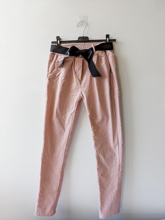 Crinkle Crop Pants with Ribbon Knot Last ones!