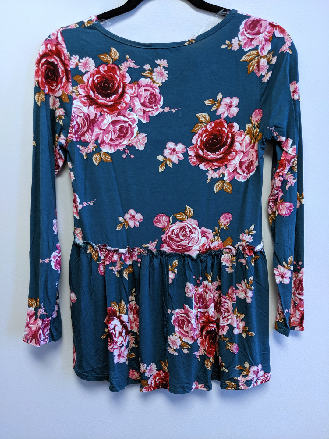 Babydoll Long Sleeve Top in Floral Prints Last Ones!