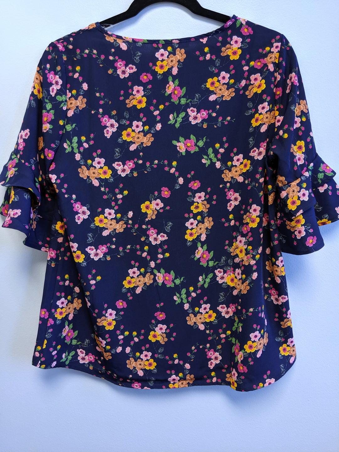 Two Tiered Ruffle Sleeve Top Floral Prints Last Ones!