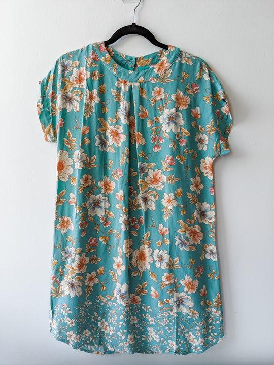 Shift Dress in Mint Floral Last Ones!