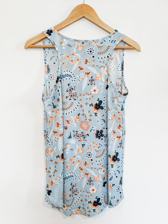 Tank Top Baby Suede Floral Print XS, Medium, Last ones!