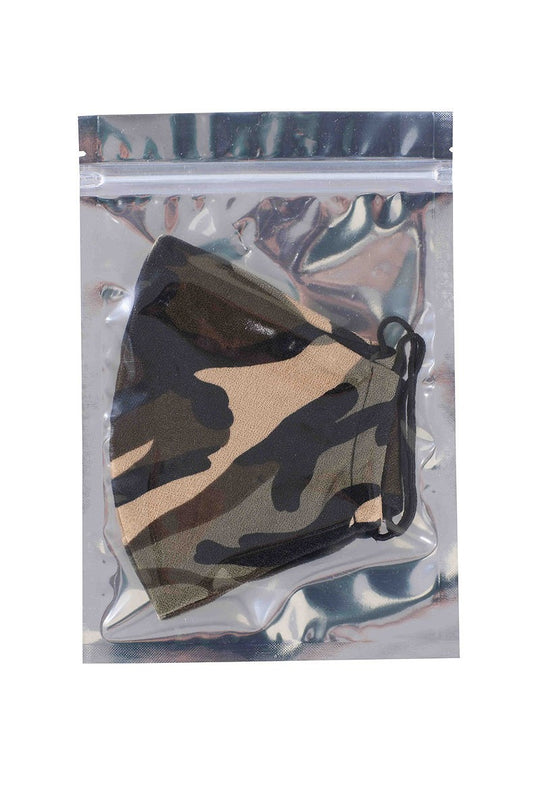 Face Mask Camo Poly Cotton Spandex