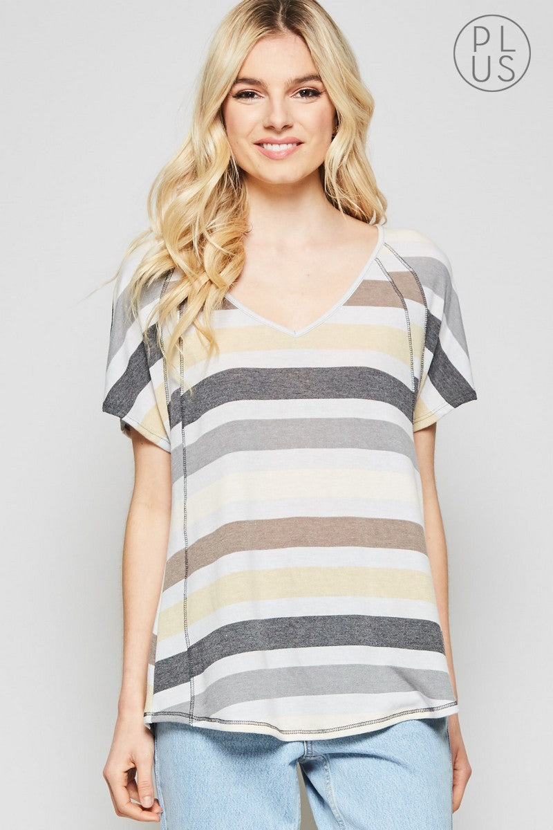 Raglan Top V-Neck Size 1X, 2X Last ones!
