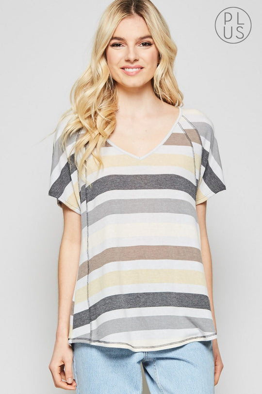 Raglan Top V-Neck Size 1X, 2X Last ones!