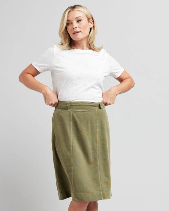 Presley Cotton Midi Skirt