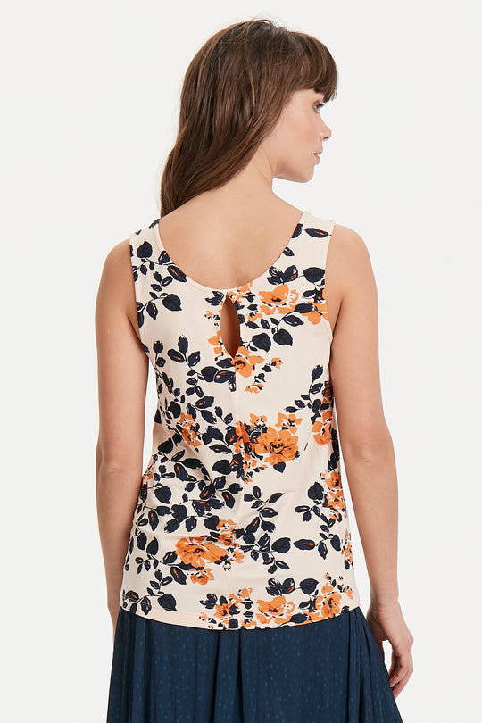 IHLISA Knit Tank Top in Floral Bisque Prints