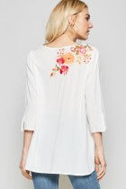 Embroidery Tunic V-Neck Size 2XL Last ones!