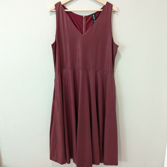 Fit & Flare Dress Faux Leather Last ones!