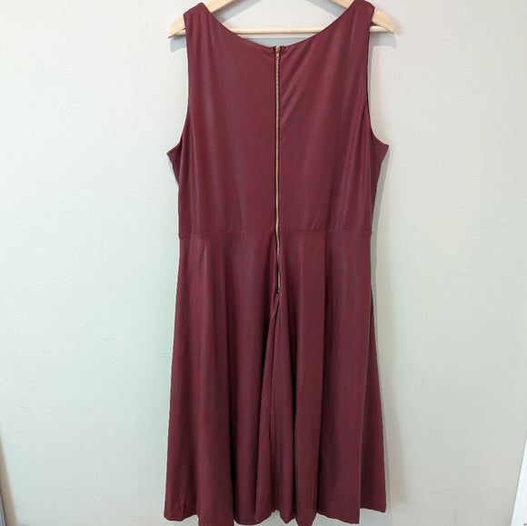 Fit & Flare Dress Faux Leather Last ones!