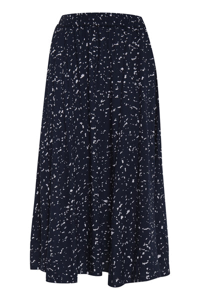 IhJenni Midi Skirt Total Eclipse Print