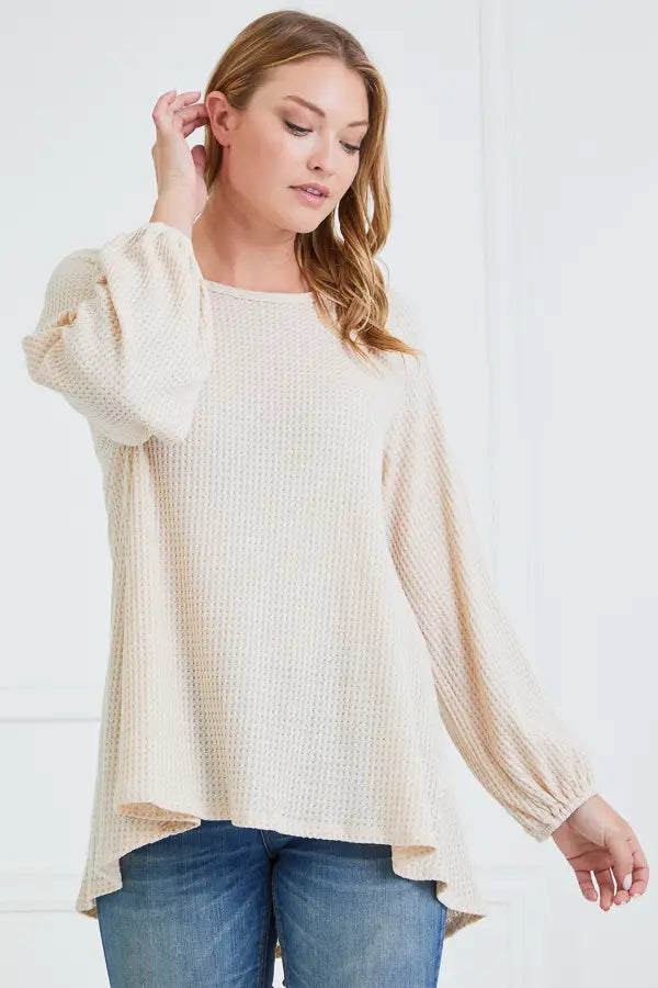 Waffle Knit Longsleeve top