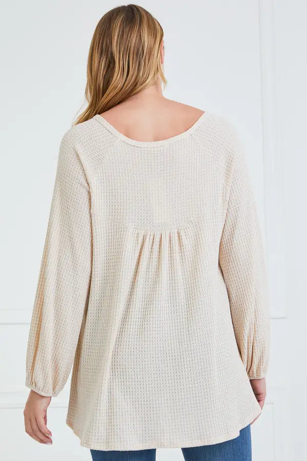 Waffle Knit Longsleeve top